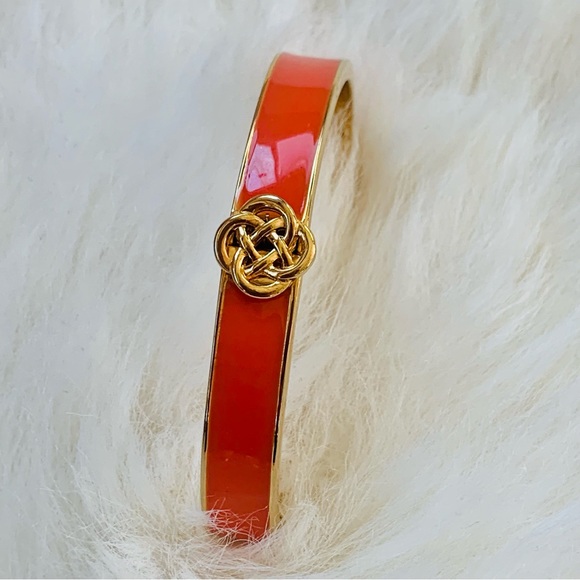 Stella and Dot Enamel Bangles (3) Elenor and Celtic Knot in Orange and P… - Picture 3 of 15